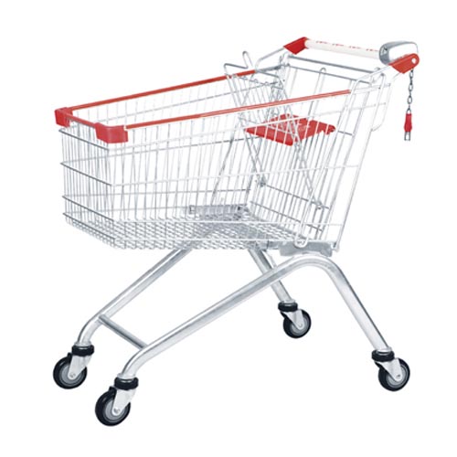 European Style Supermarket Shopping Trolley 100L