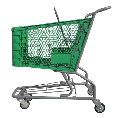 Plastic Shopping Trolley 125L