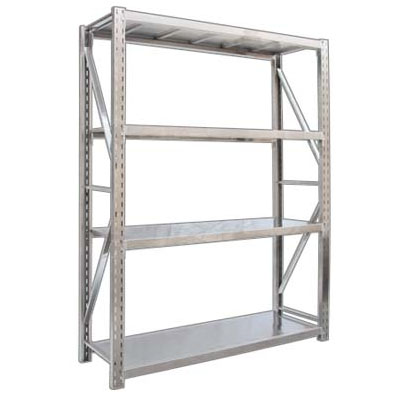 4 Layers Stainless Steel Warehouse Racks 2000x600x2000mm Metal Shelving