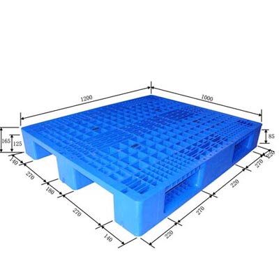 Single Sided Racking Pallet 1200x1000x165mm Plastic Pallet 