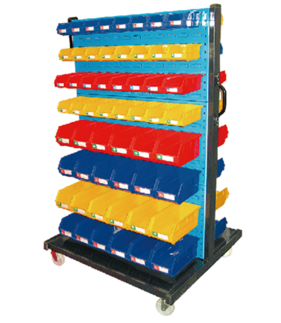 display shelf plastic bin