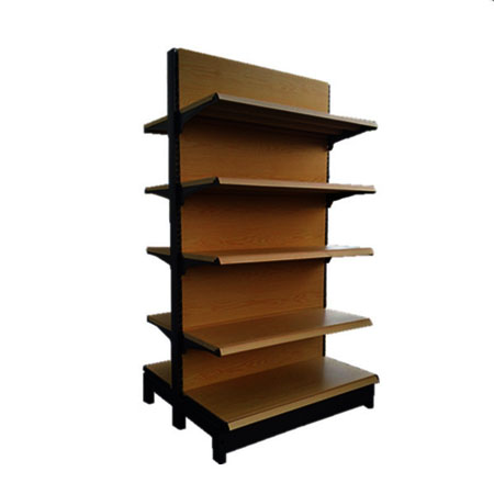 wooden texture supermarket shelf